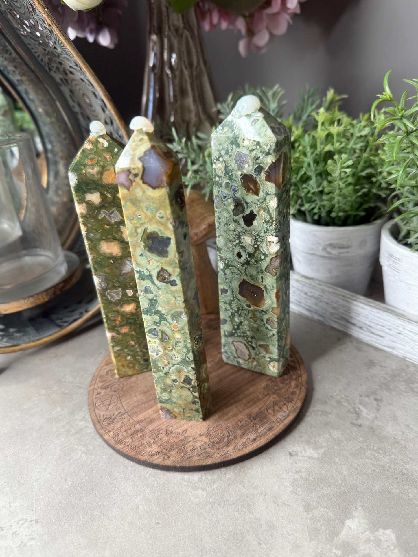 Rainforest Jasper Crystal Towers