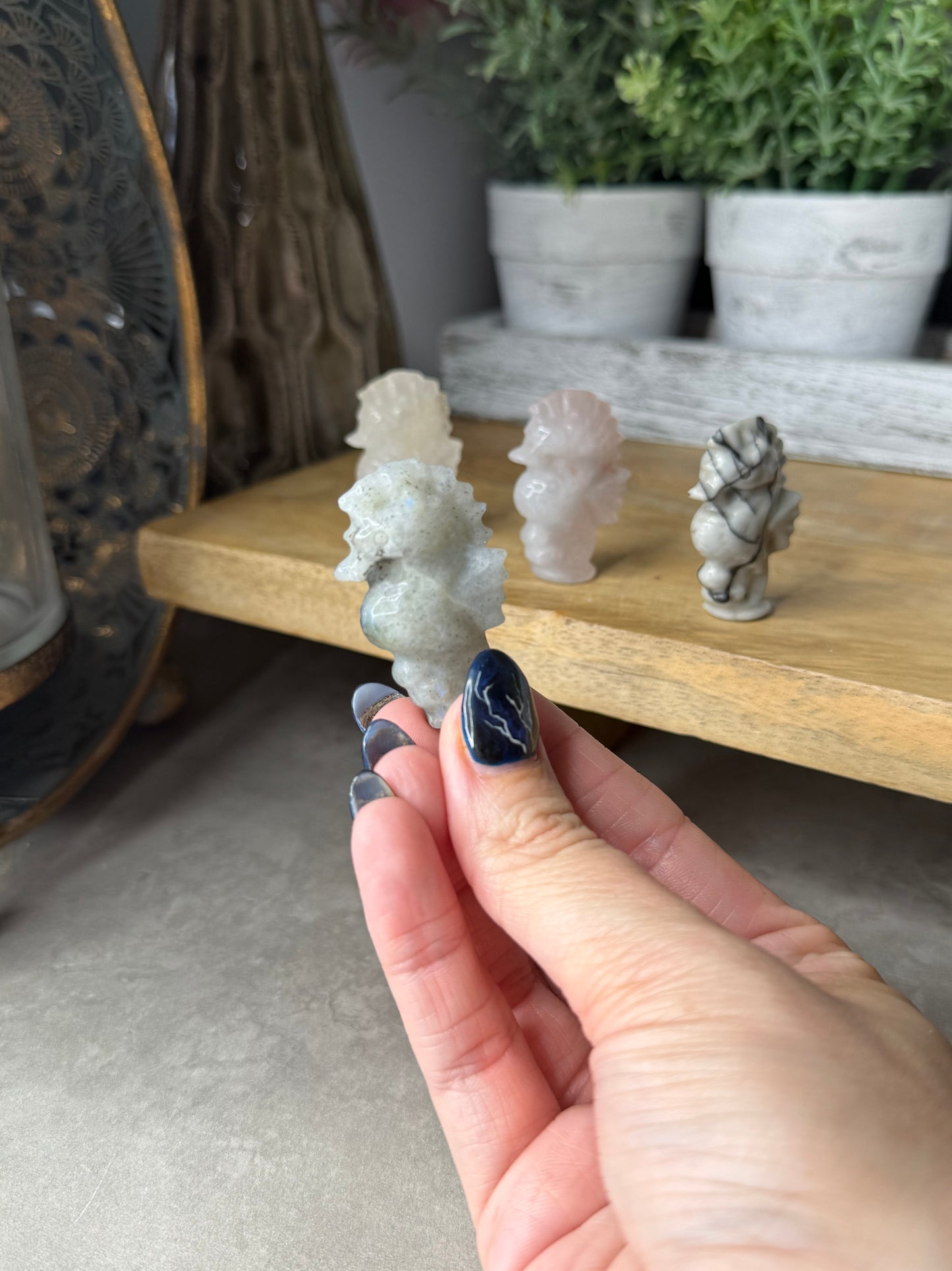 Seahorse Mini Crystal Carvings