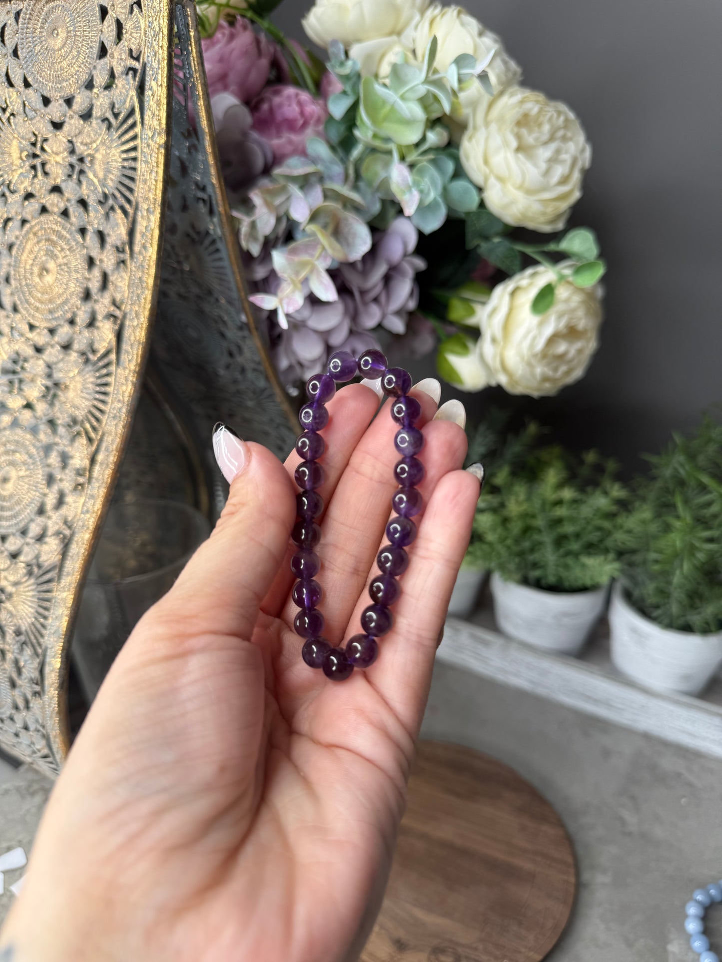 Ametrine Beaded Crystal Bracelet
