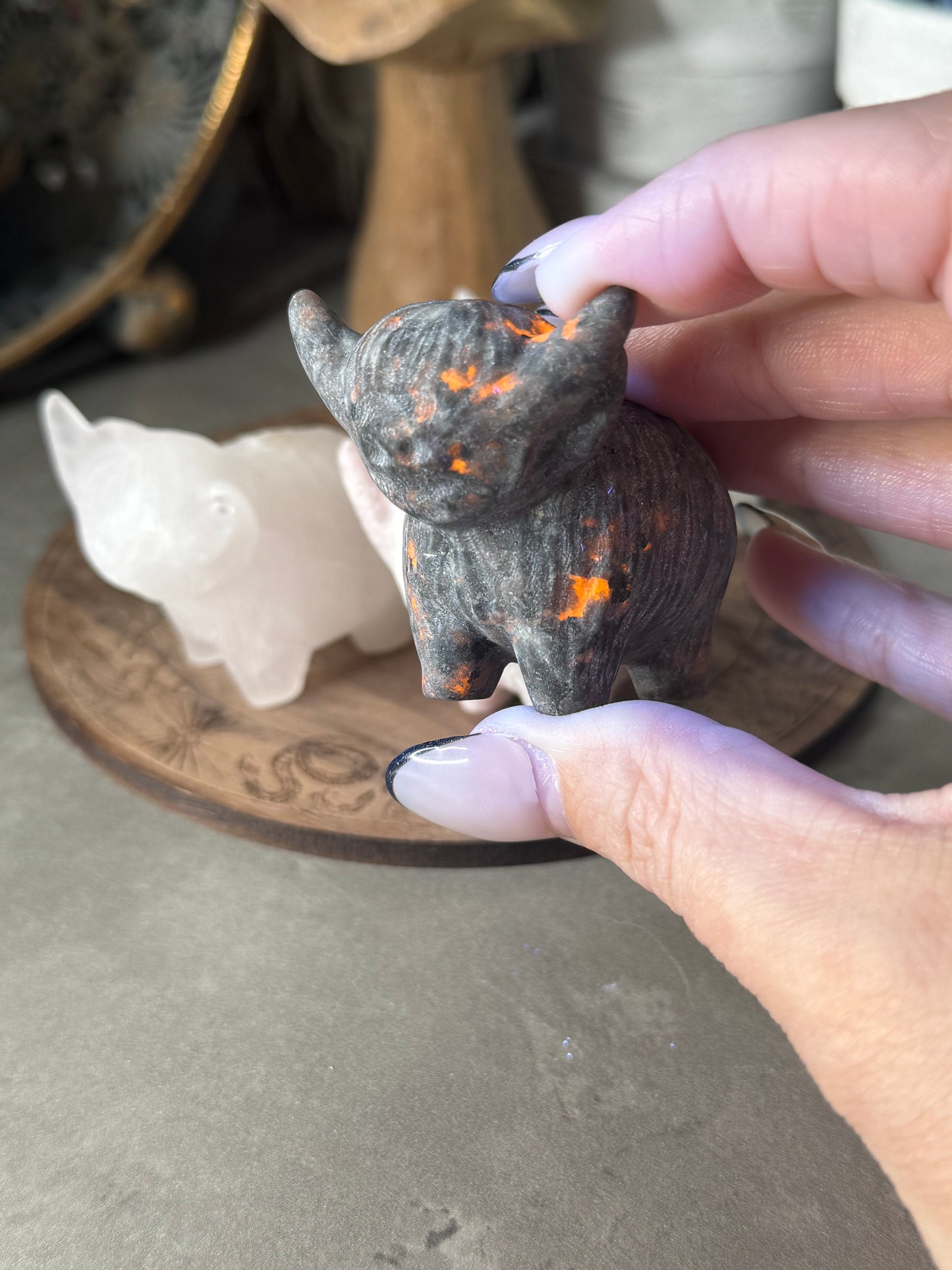 Highland Cow Carving