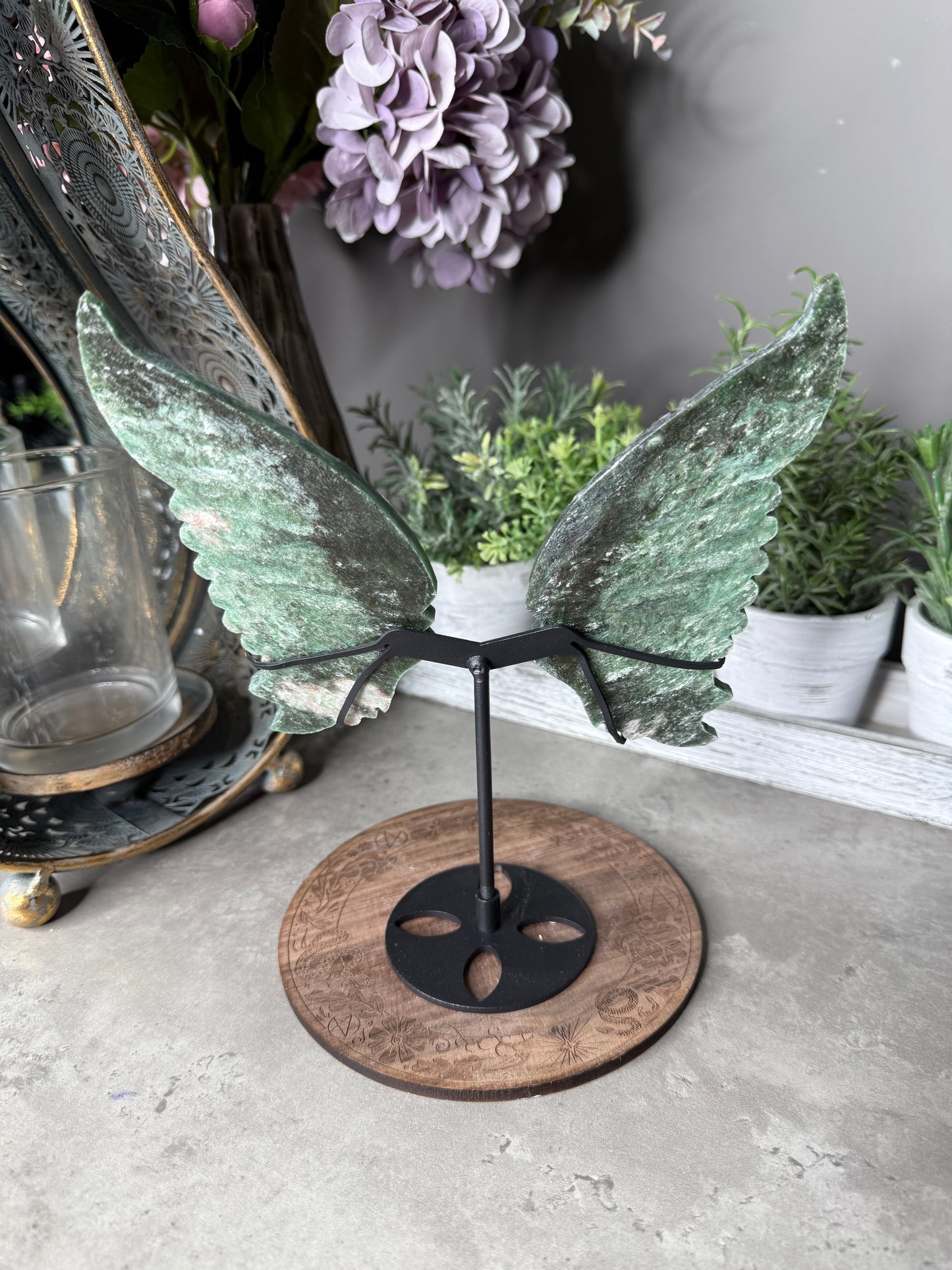 Green Mica Butterfly Wings