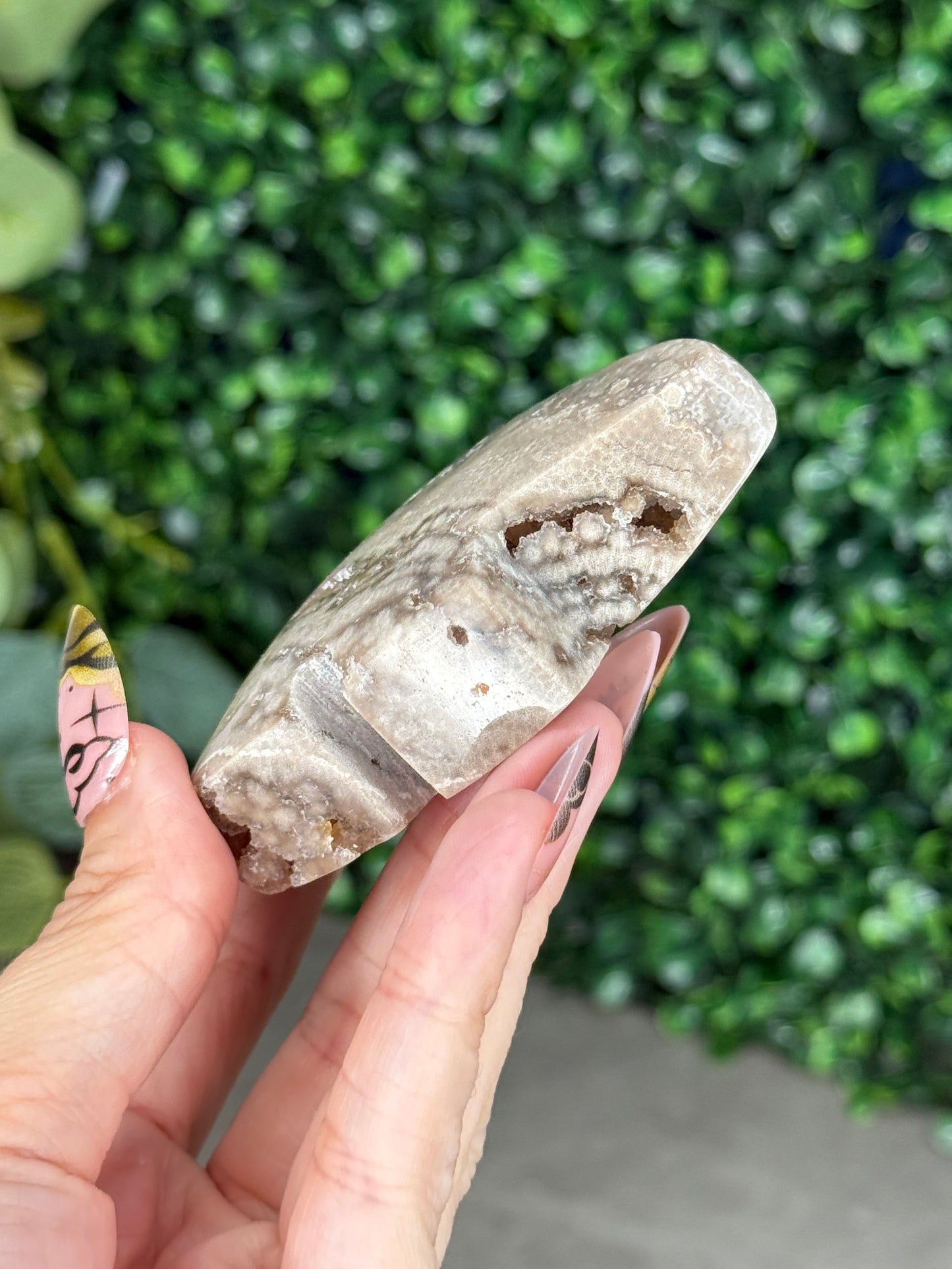 Chocolate Ocean Jasper Bear Crystal Carving