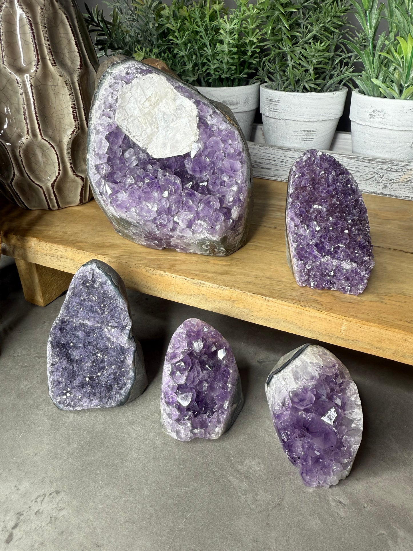 Amethyst Crystal Cut Base