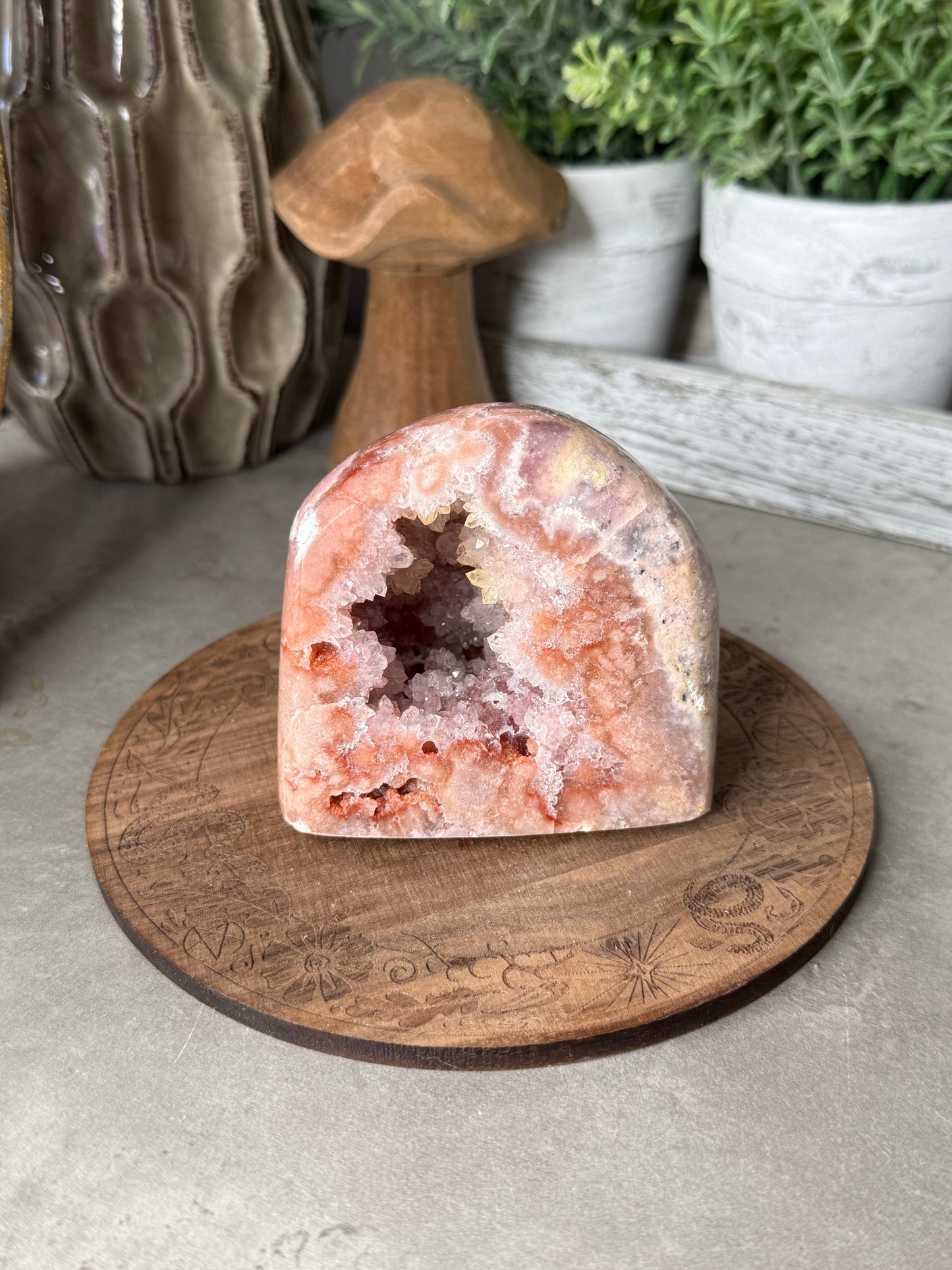Druzy Pink Amethyst Crystal Freeform