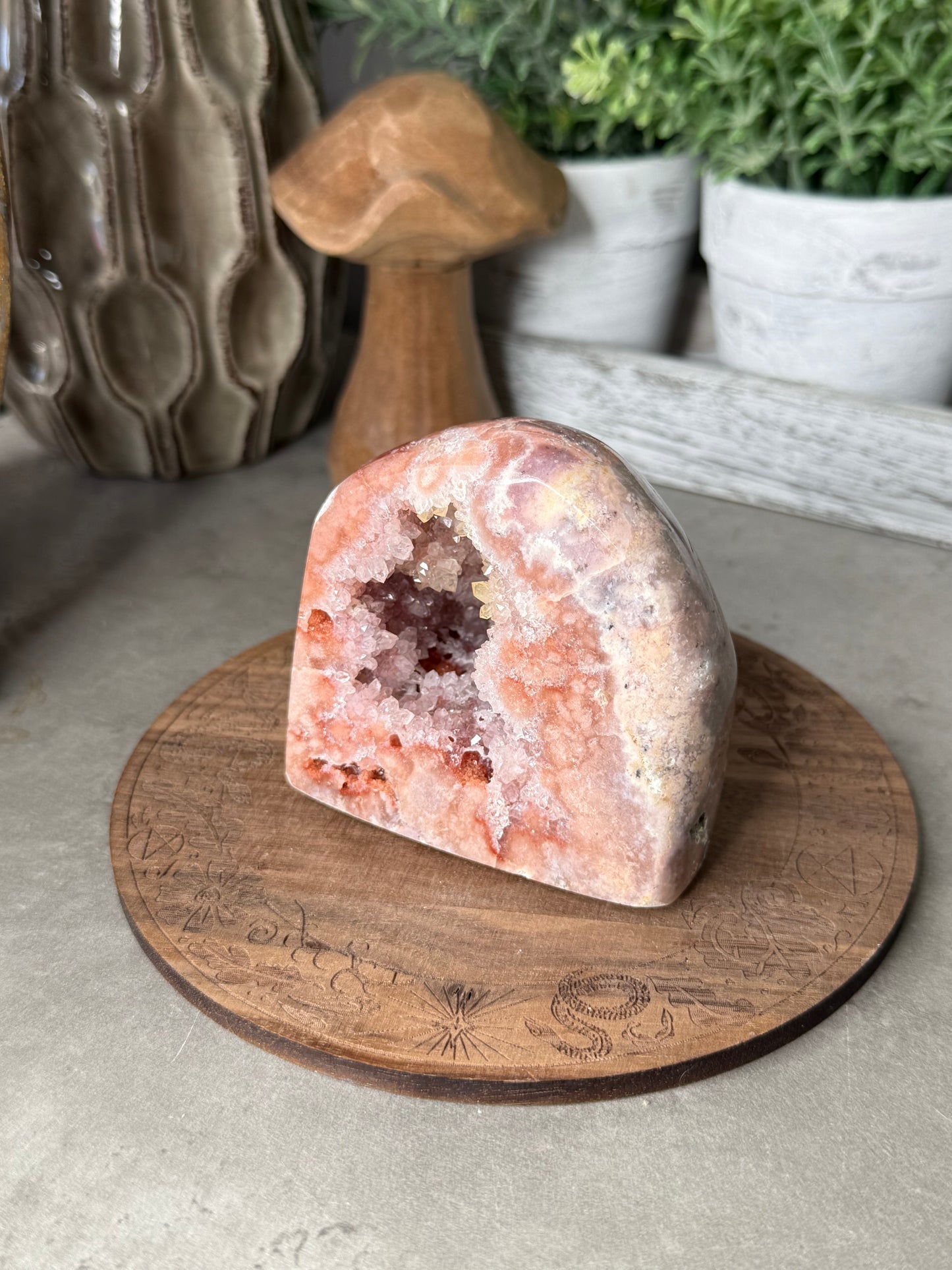 Druzy Pink Amethyst Crystal Freeform