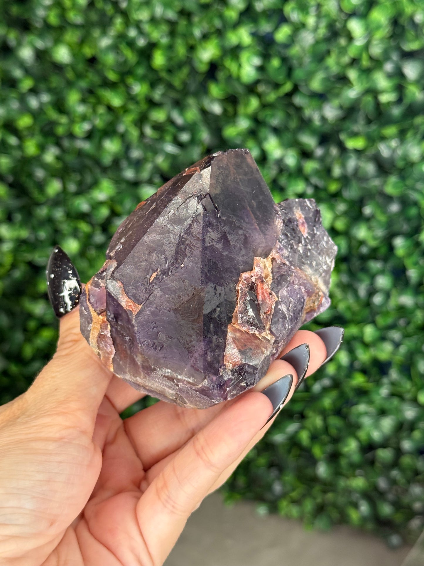 Hematite-Included Amethyst Alien Amethyst M