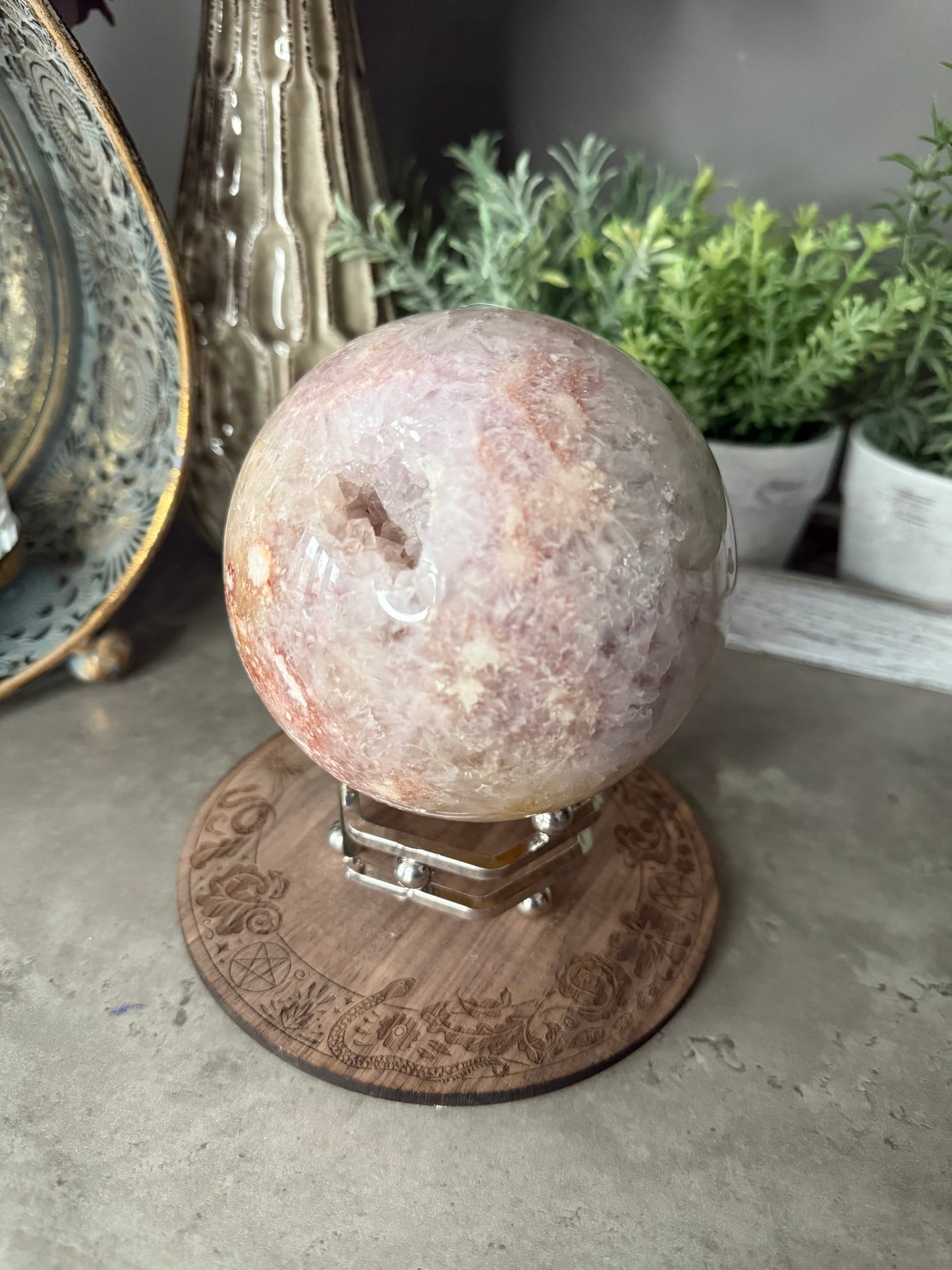 Pink Amethyst Sphere