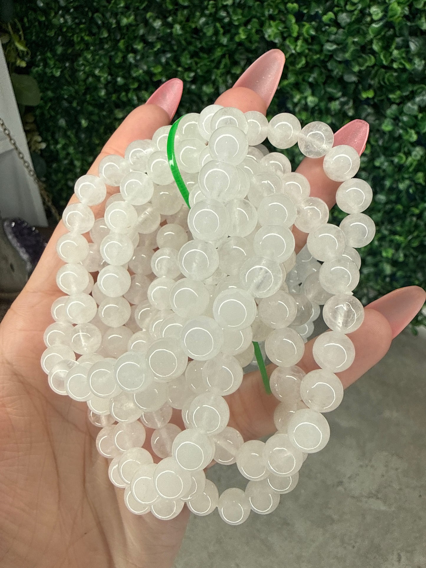 Clear Quartz Crystal Bracelets 6mm - 8mm