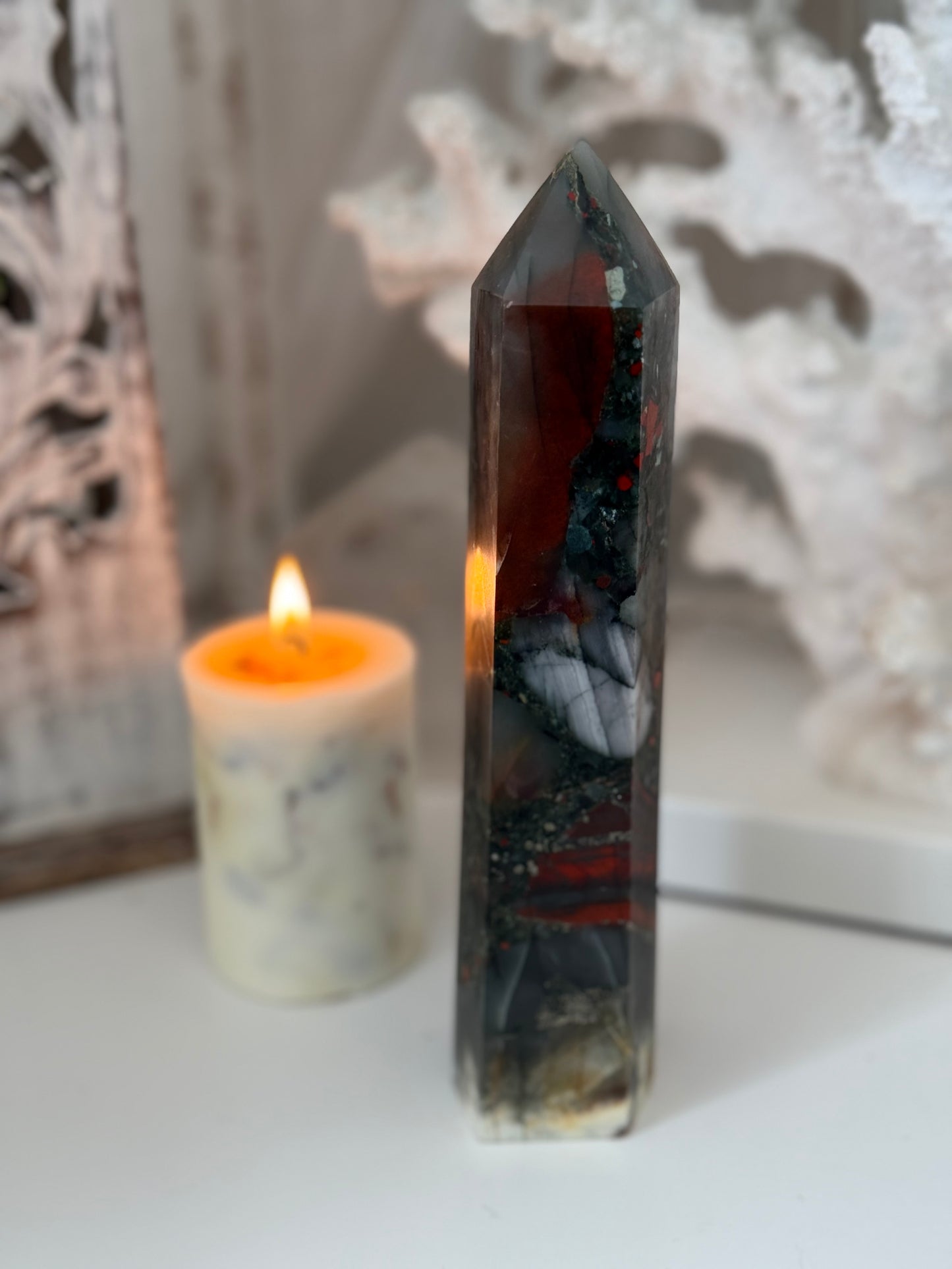 African Bloodstone Setonite Tower