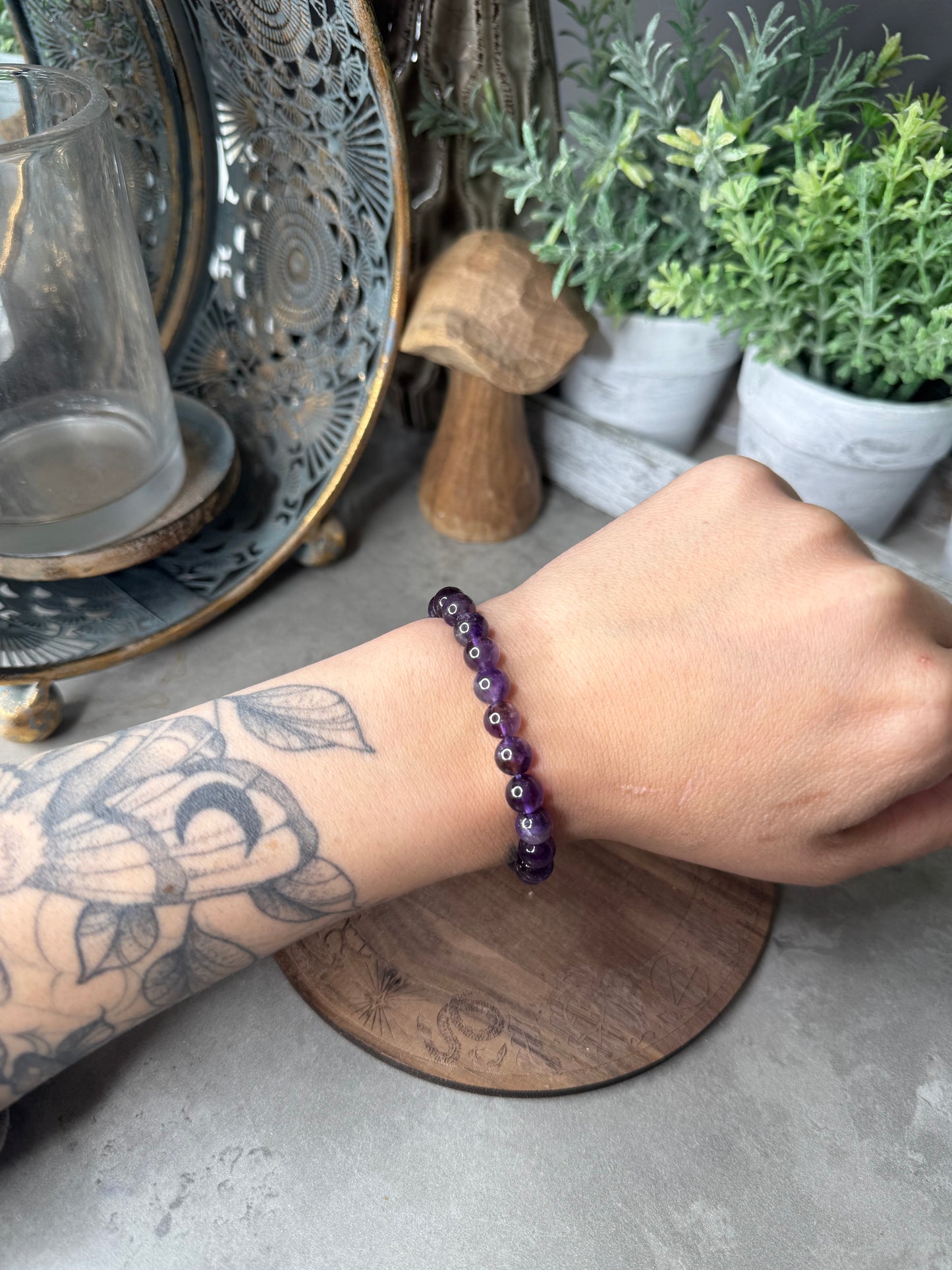 Ametrine Beaded Crystal Bracelet