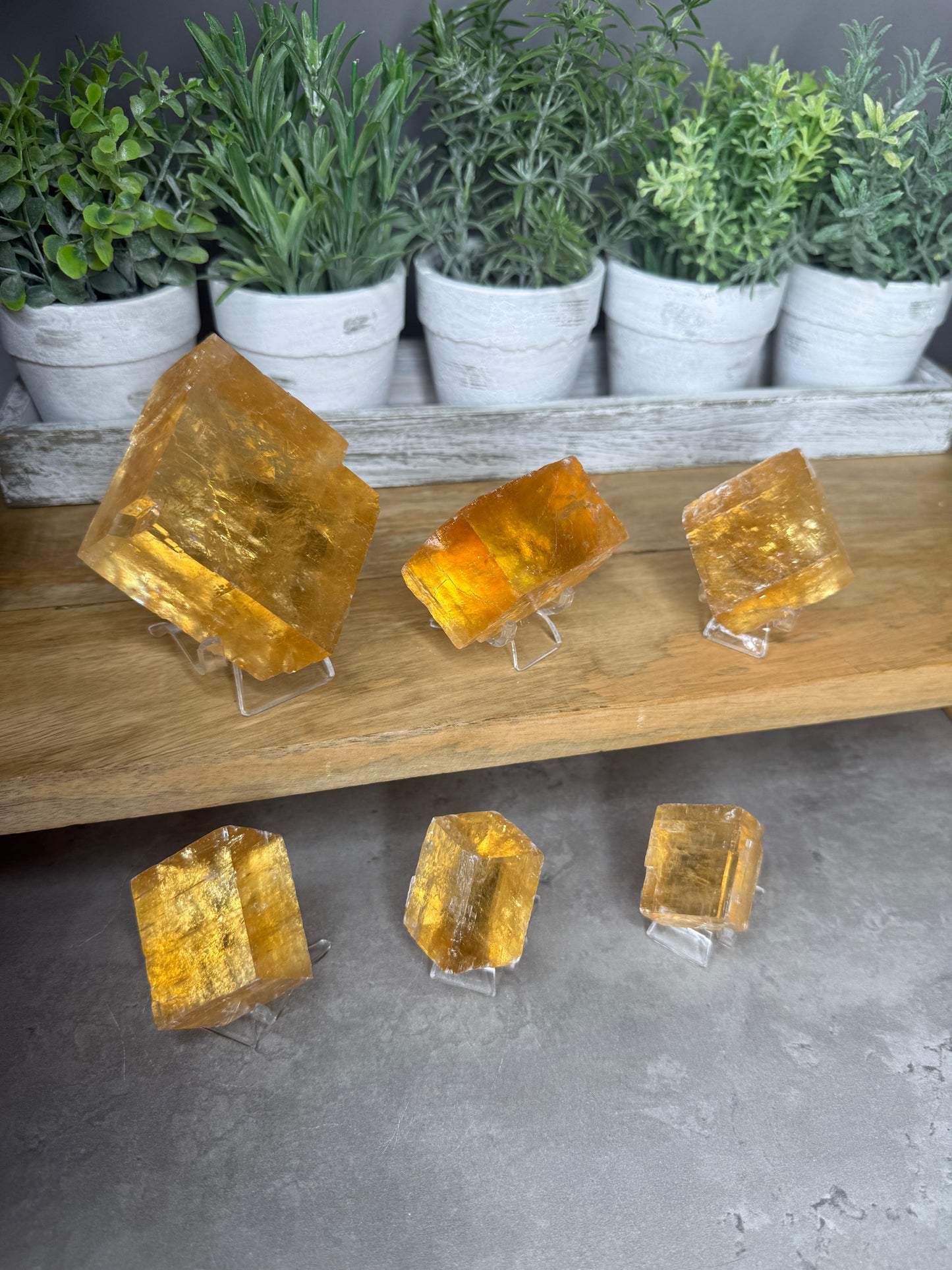 AAA Raw Optical Honey Calcite Crystals