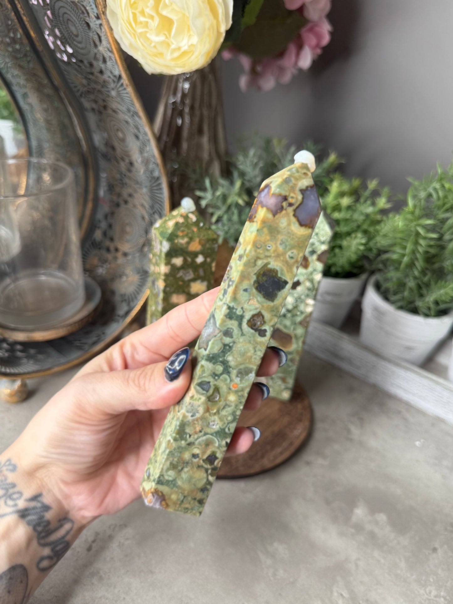 Rainforest Jasper Crystal Towers