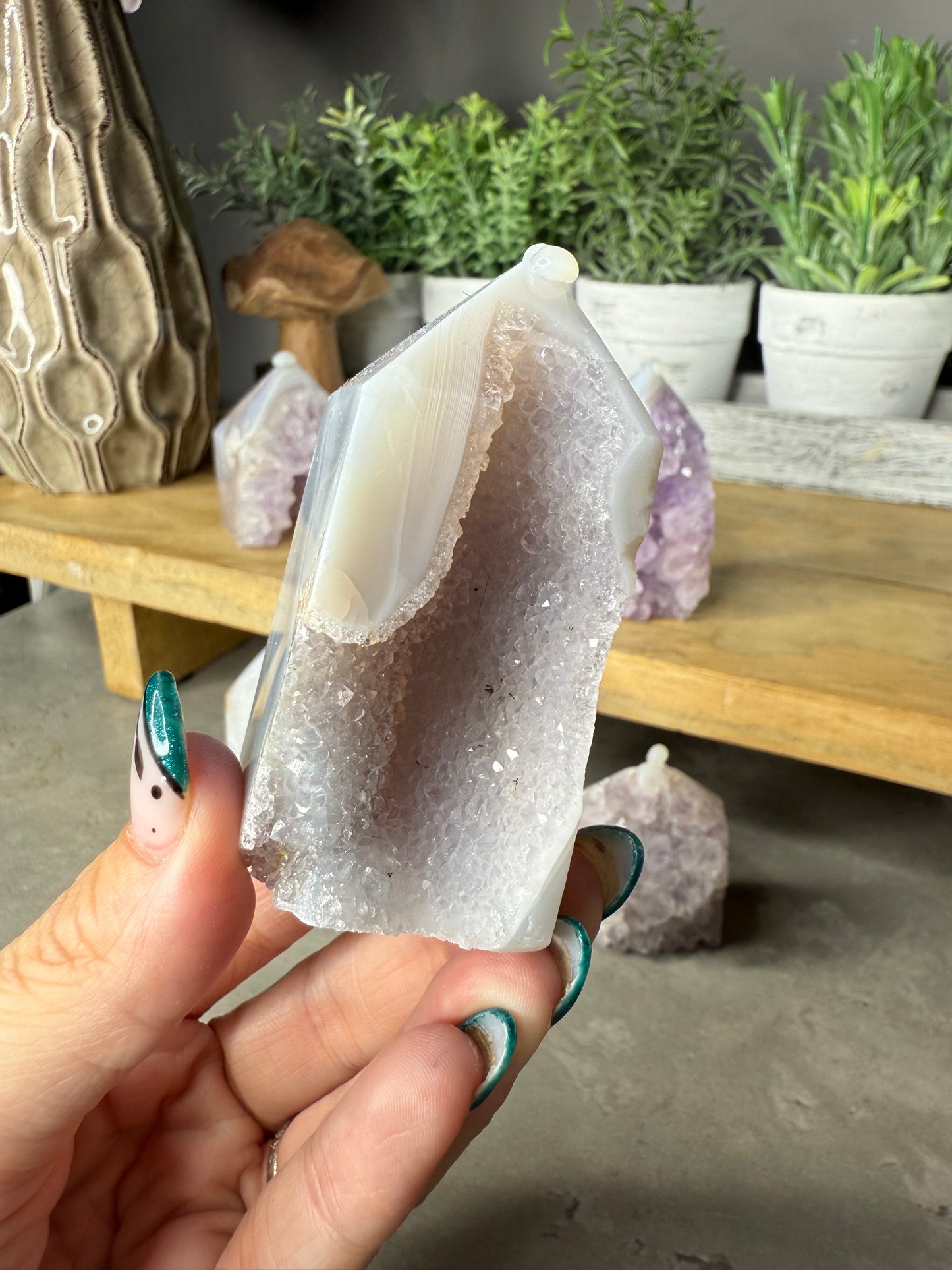 Druzy Amethyst Agate Crystal Towers
