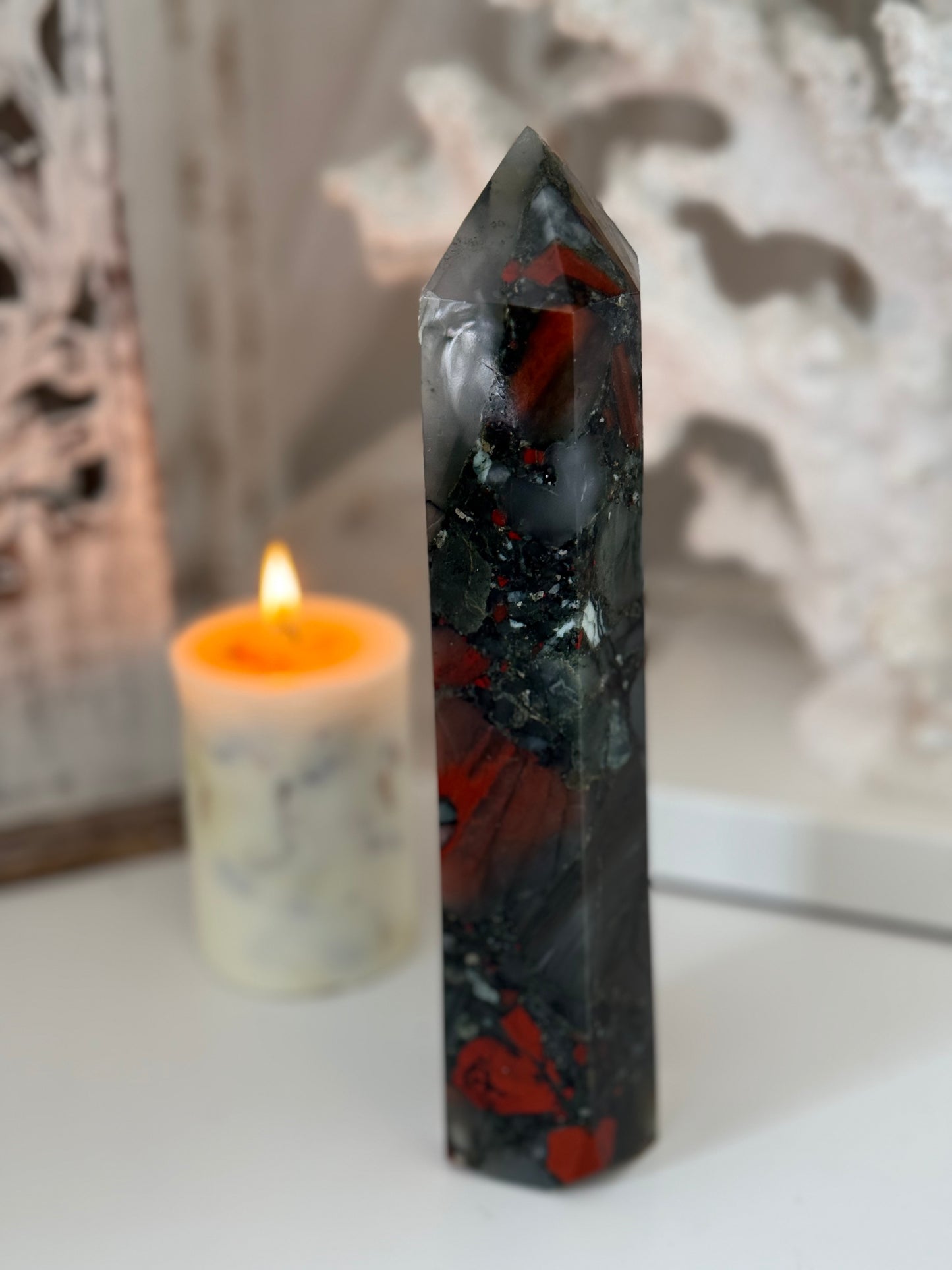 African Bloodstone Setonite Tower