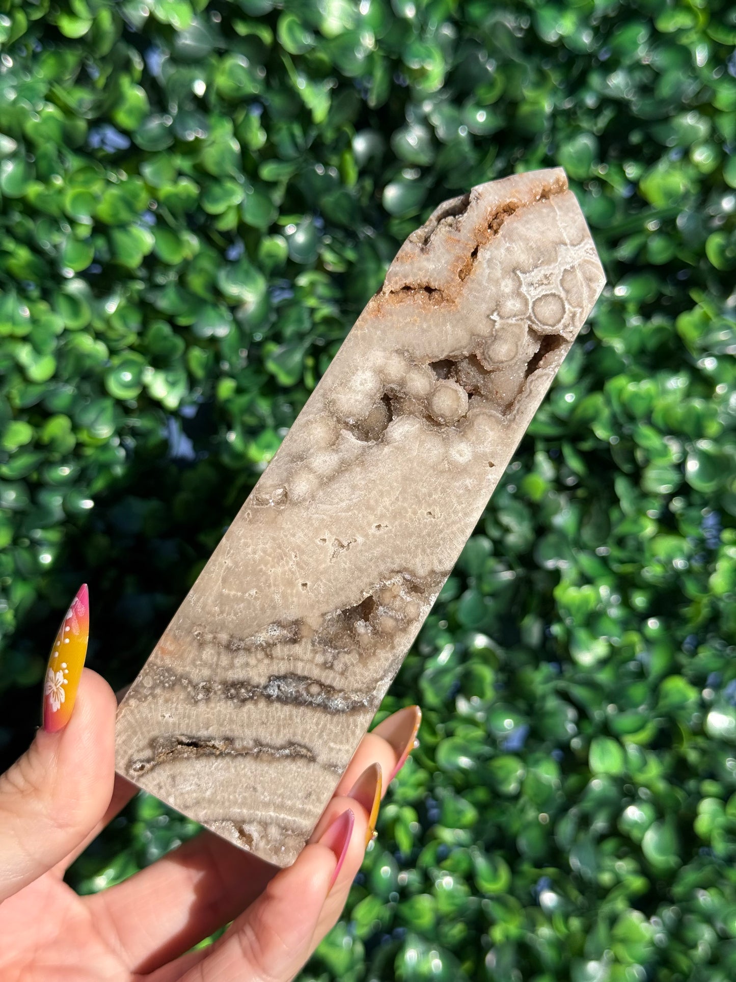 Chocolate Ocean Jasper Druzy Crystal Tower - Indonesia