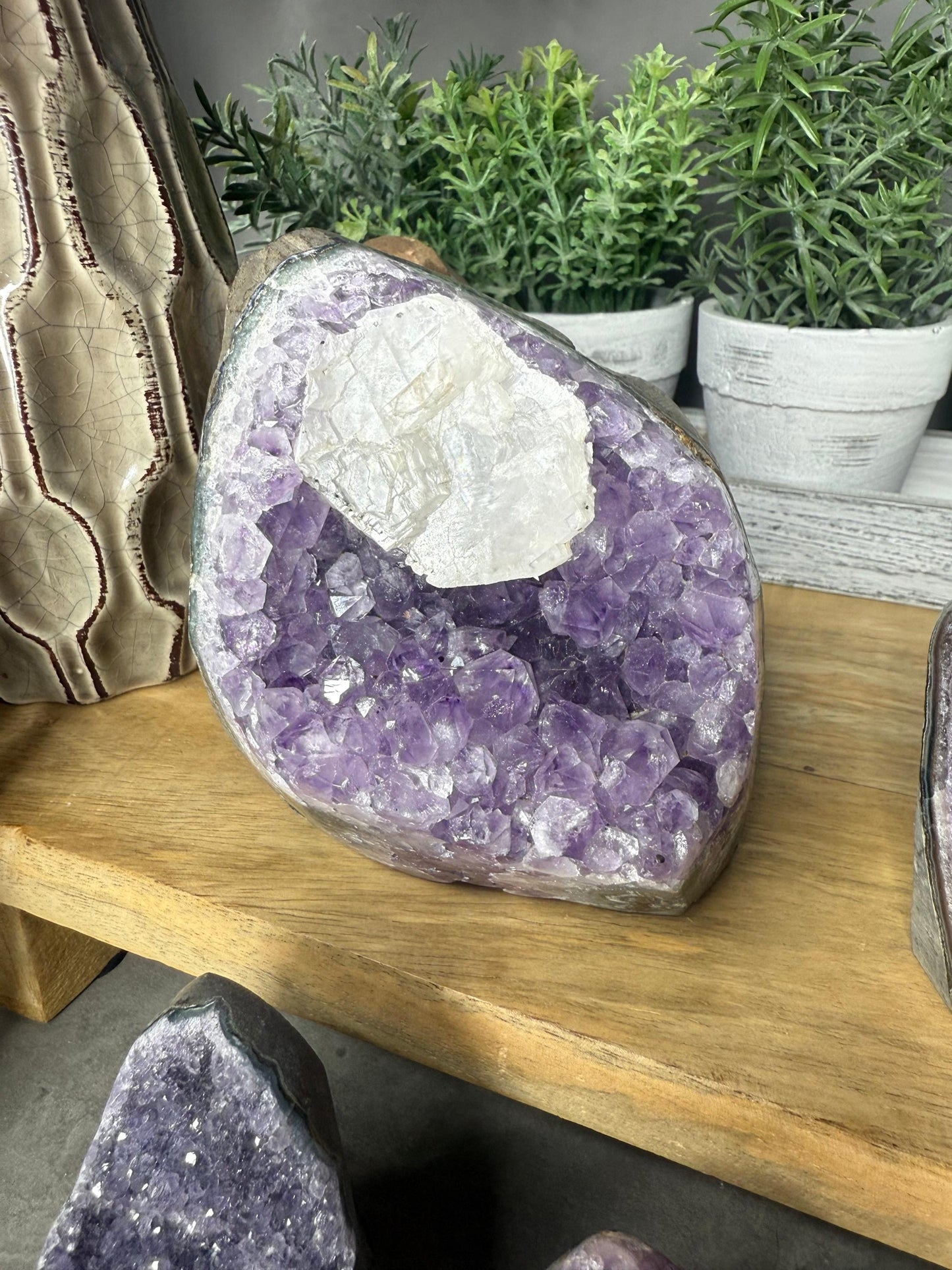 Amethyst Crystal CutBase Home Decor
