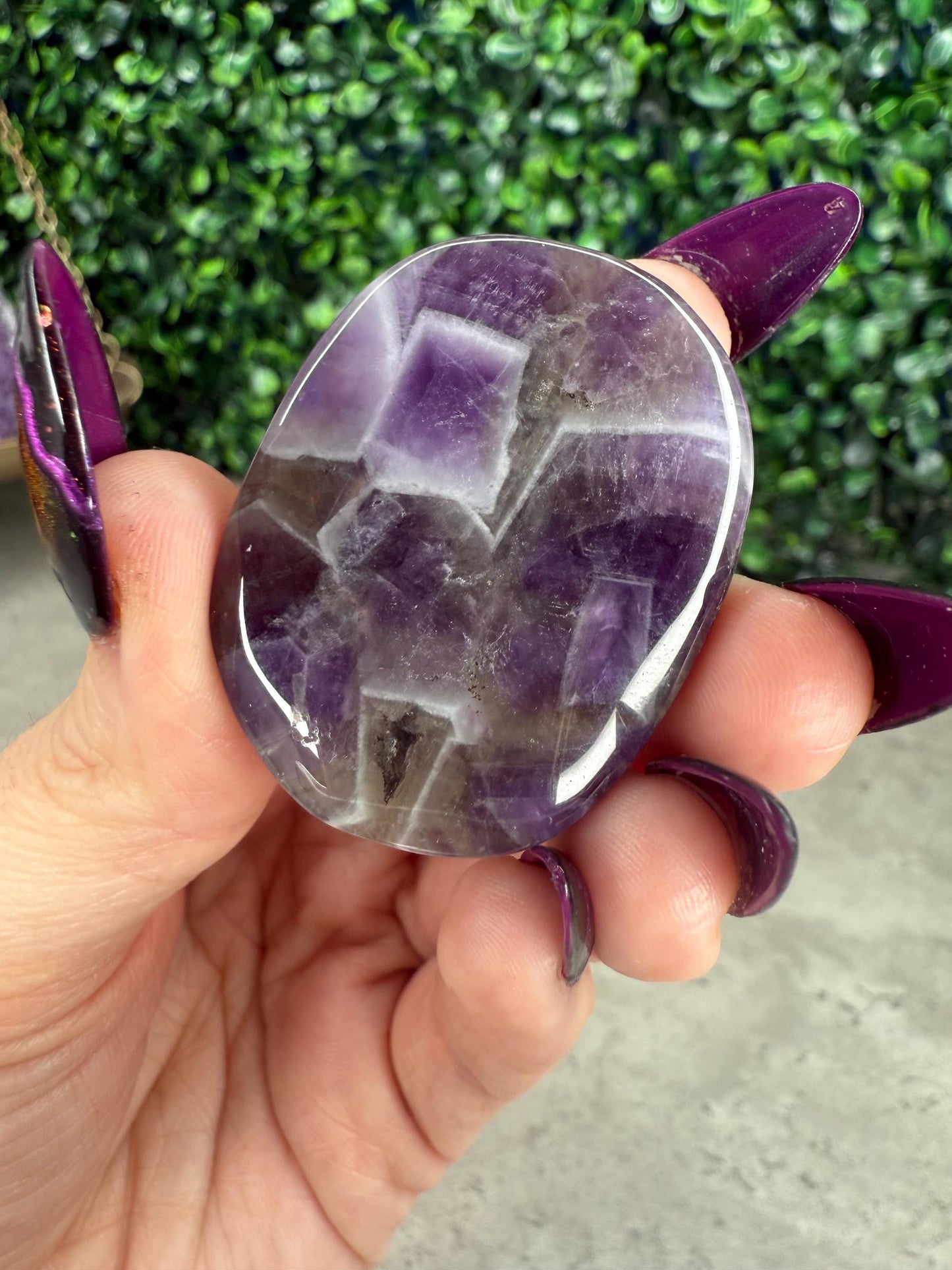Dream Amethyst Palmstone Crystal Carvings