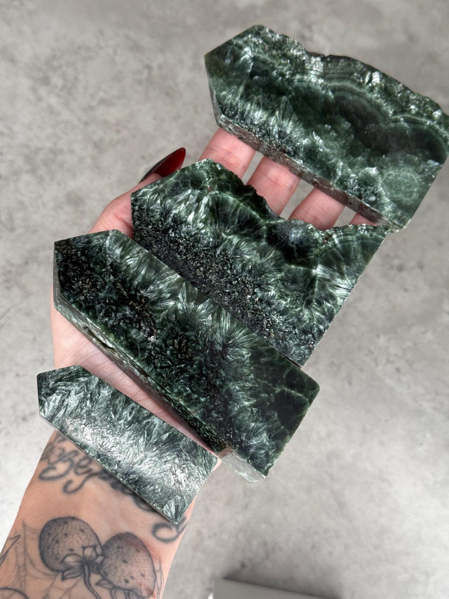 Seraphinite Crystal Towers A - D