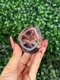 Alien Amethyst Teardrops hematite-included amethyst