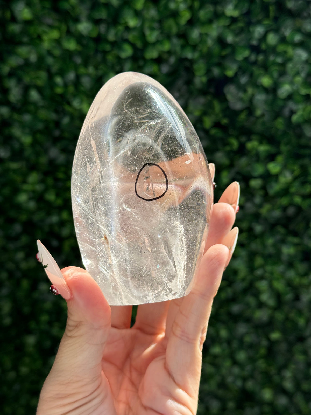 Rare Polished Enhydro Clear Quartz Freeform - Imperfect