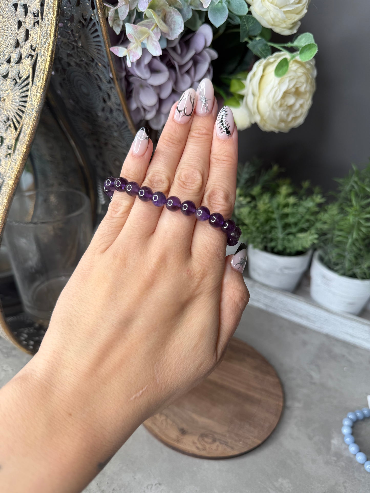 Ametrine Beaded Crystal Bracelet
