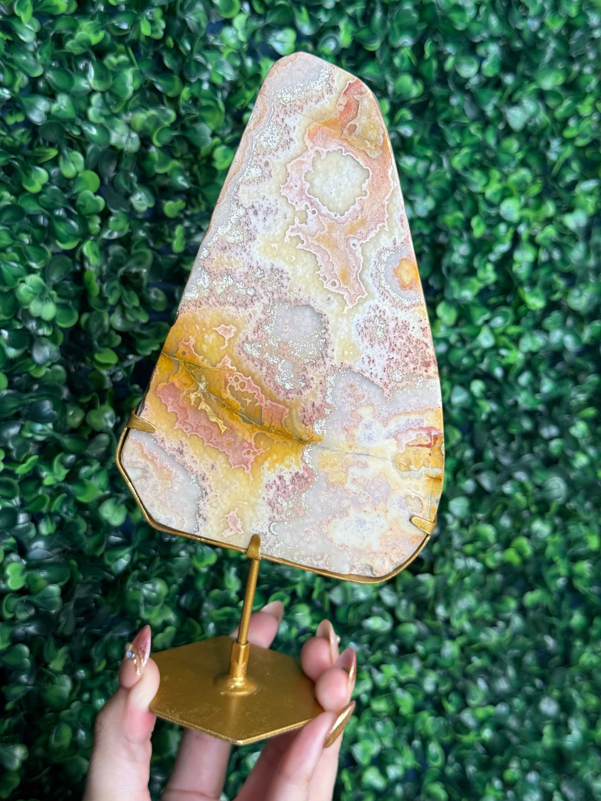 Colourful Crazy Lace Agate Slab from Indonesia C