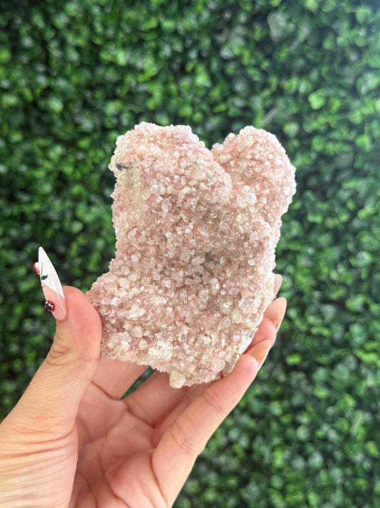 Pink Apophyllite Cluster Specimen Crystal from India 260g