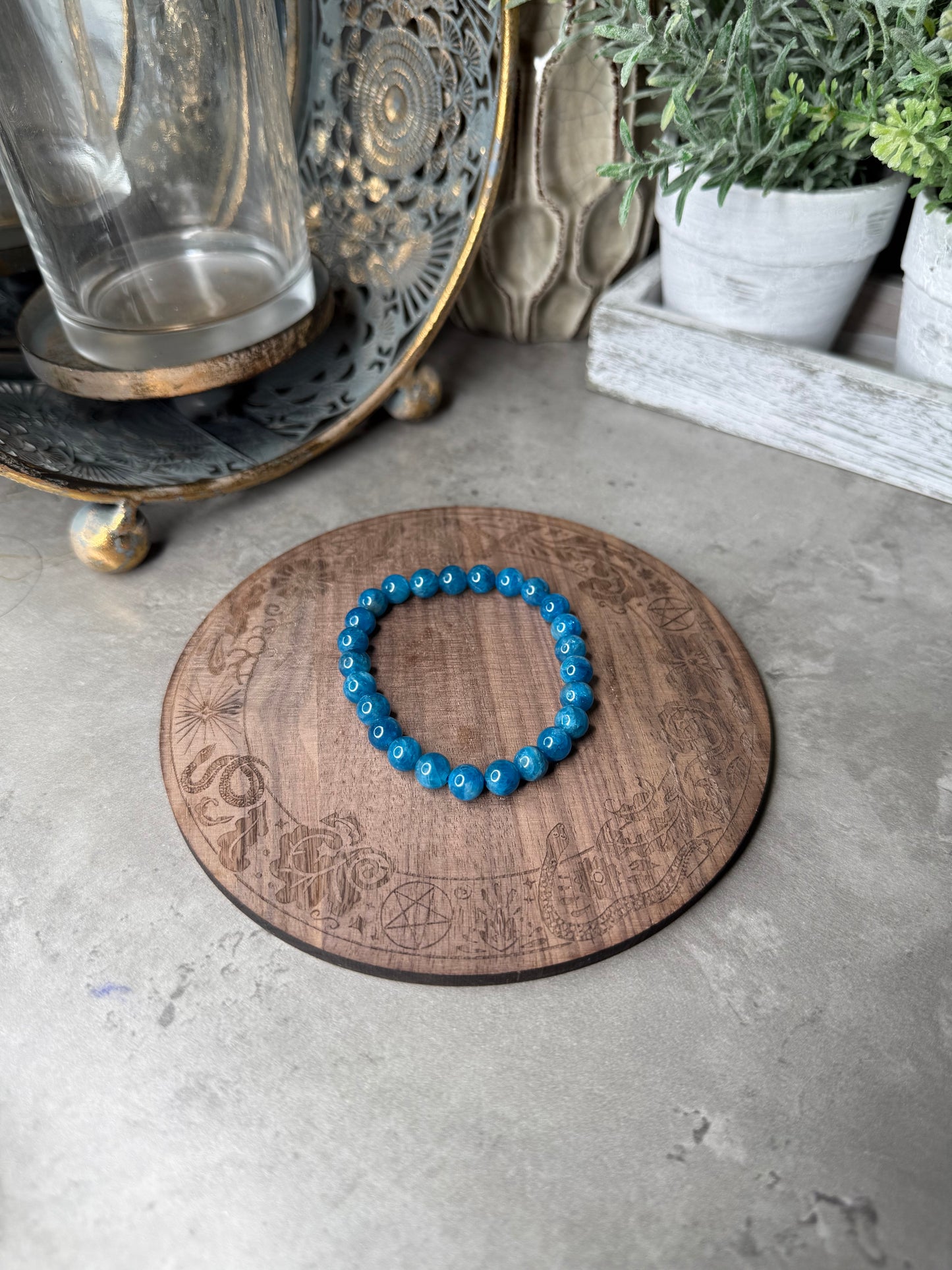 Blue Apatite Bracelet