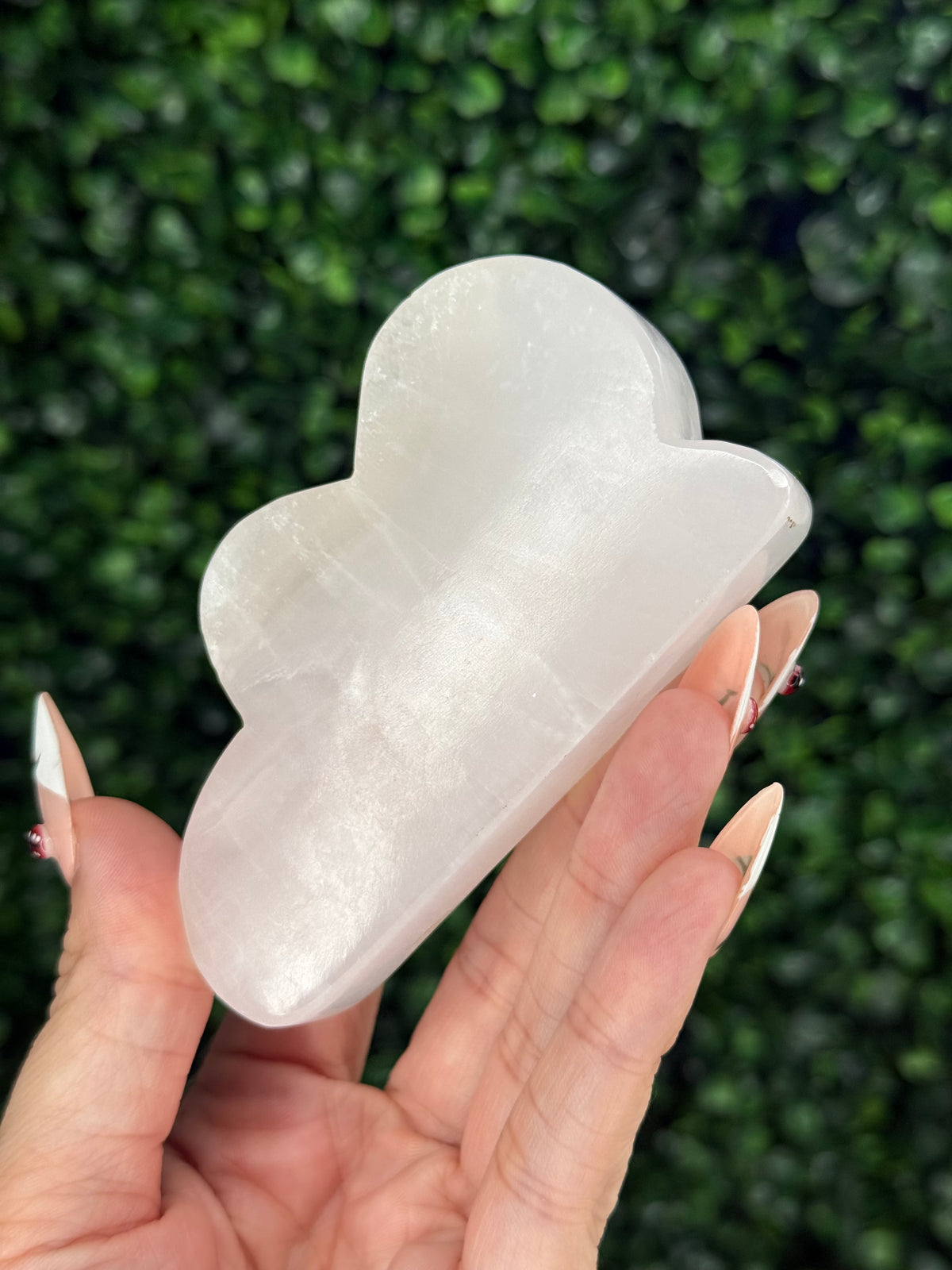 Pink Mangano Calcite Cloud Crystal Carvings