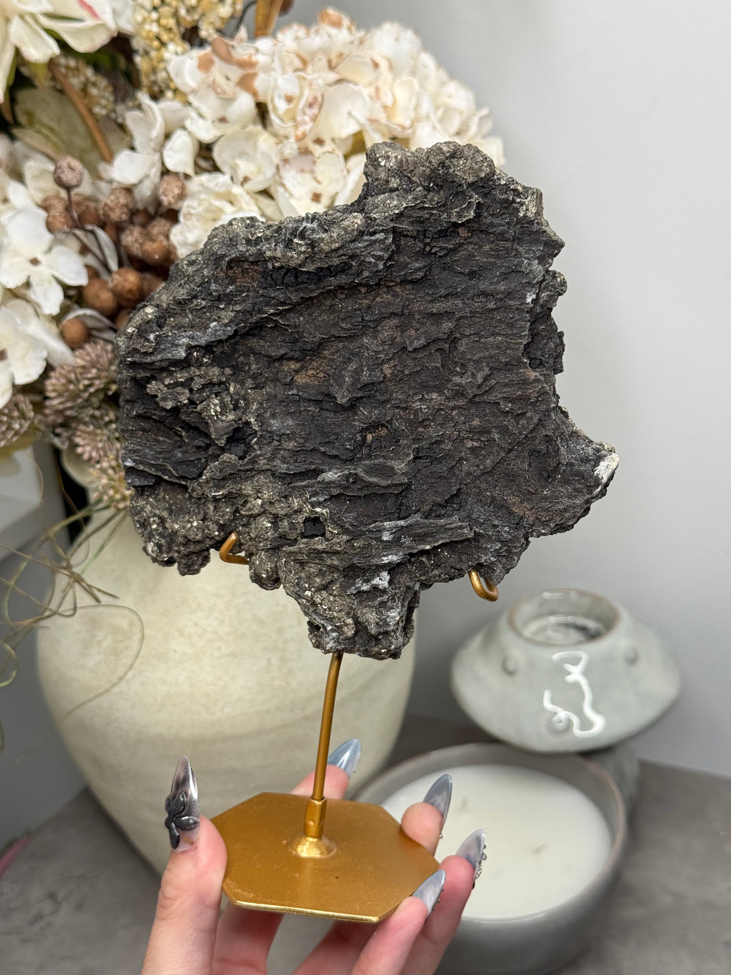 Pyritized Petrified Wood from Indonesia - A