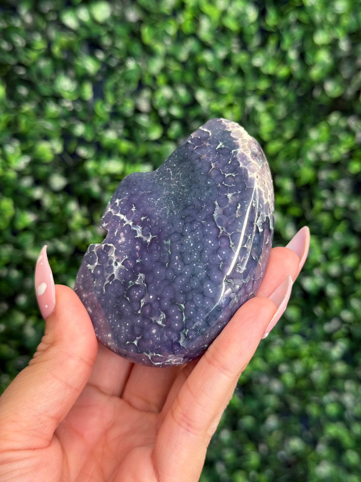 Grape Agate Bear Crystal Carvings from Indonesia A