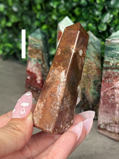 Unicorn Jasper Towers Crystal Carvings
