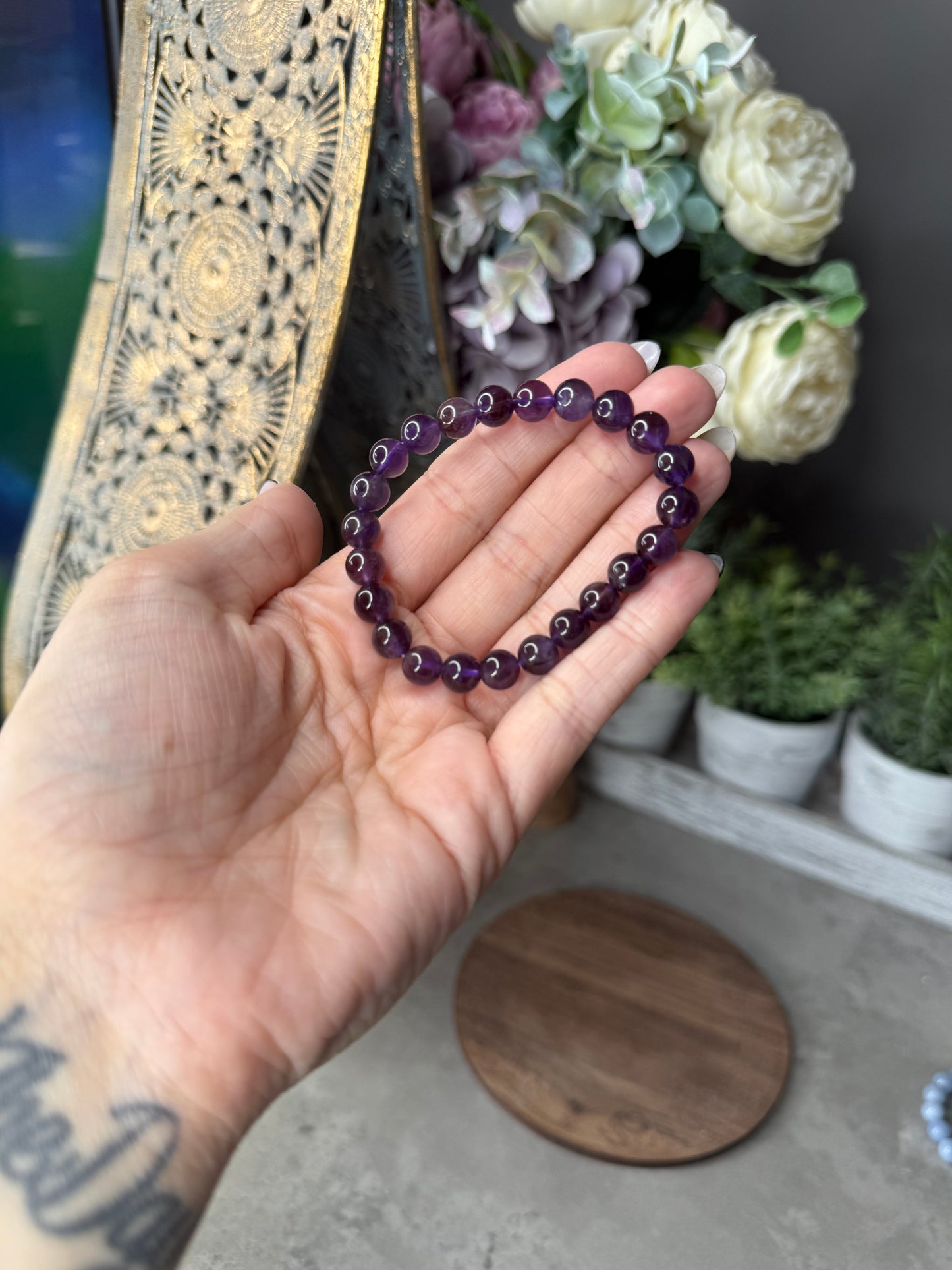 Ametrine Beaded Crystal Bracelet