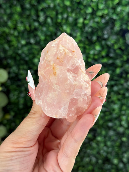 Raw Rose Quartz Crystal From Colorado USA J