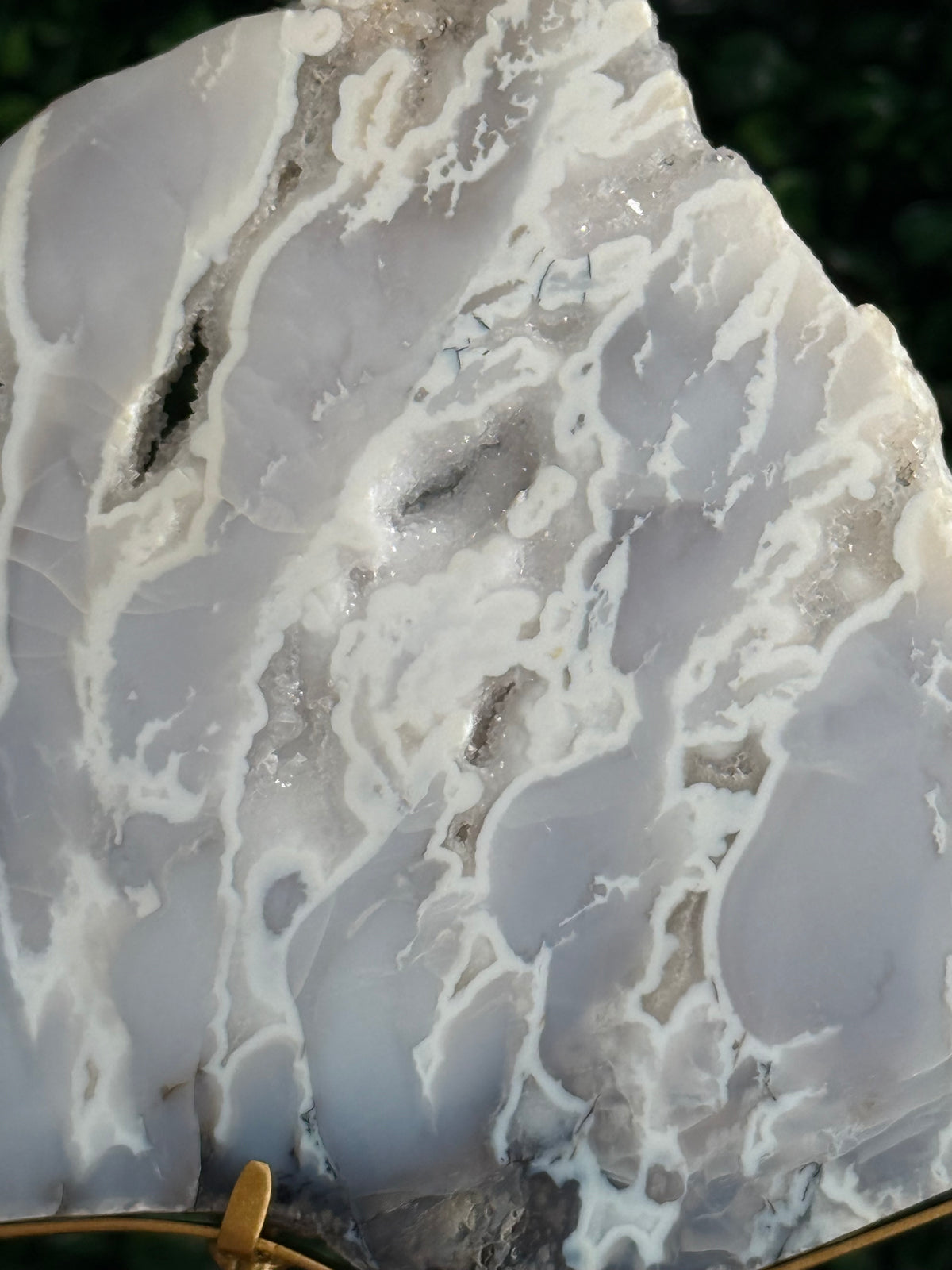 White Plume Agate Slab - Indonesia - A