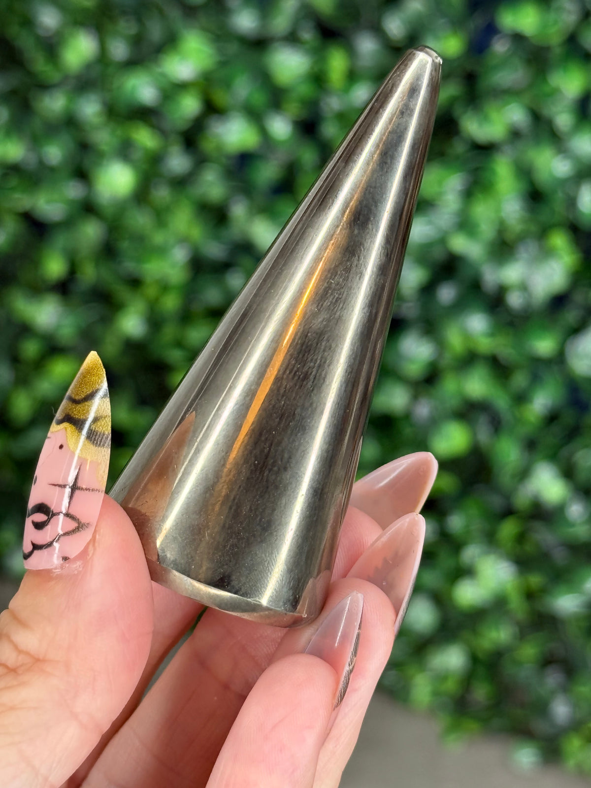 Polished Pyrite Ring Holders Crystal Carvings