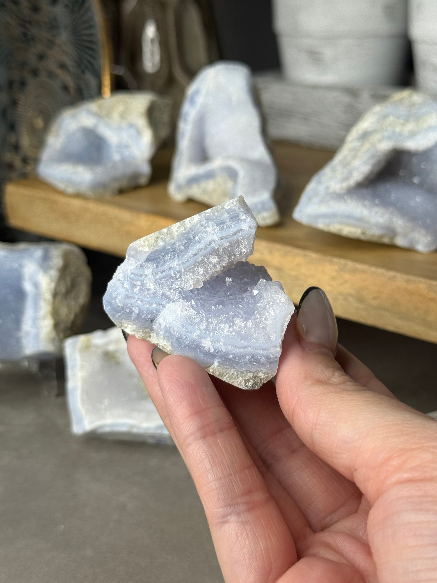 Blue Lace Agate Crystal Specimens