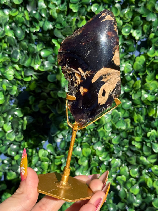 Blue Amber Freeforms - Indonesia