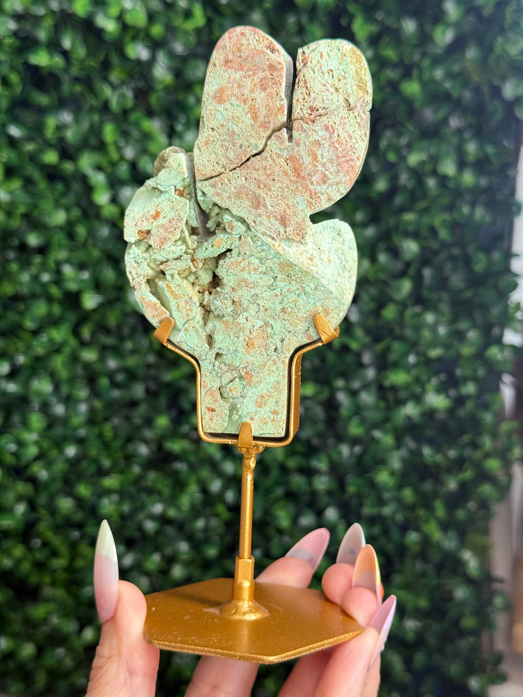 Smithsonite Cactus Crystal Carving - Indonesia - F