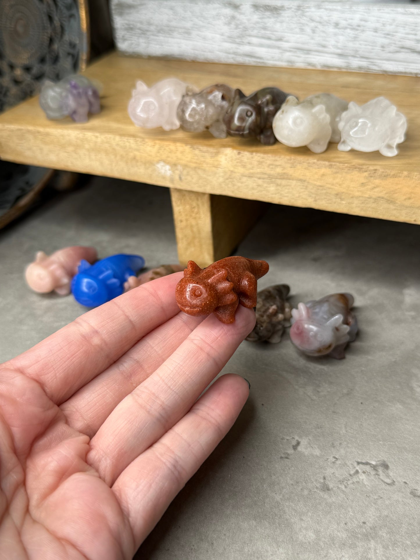 Axolotl Crystal Mini Crystal Carvings