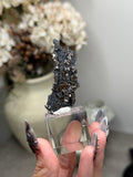 Goethite Stalactites with Calcite from Aouz, Er Rachidia Province, Morocco - P