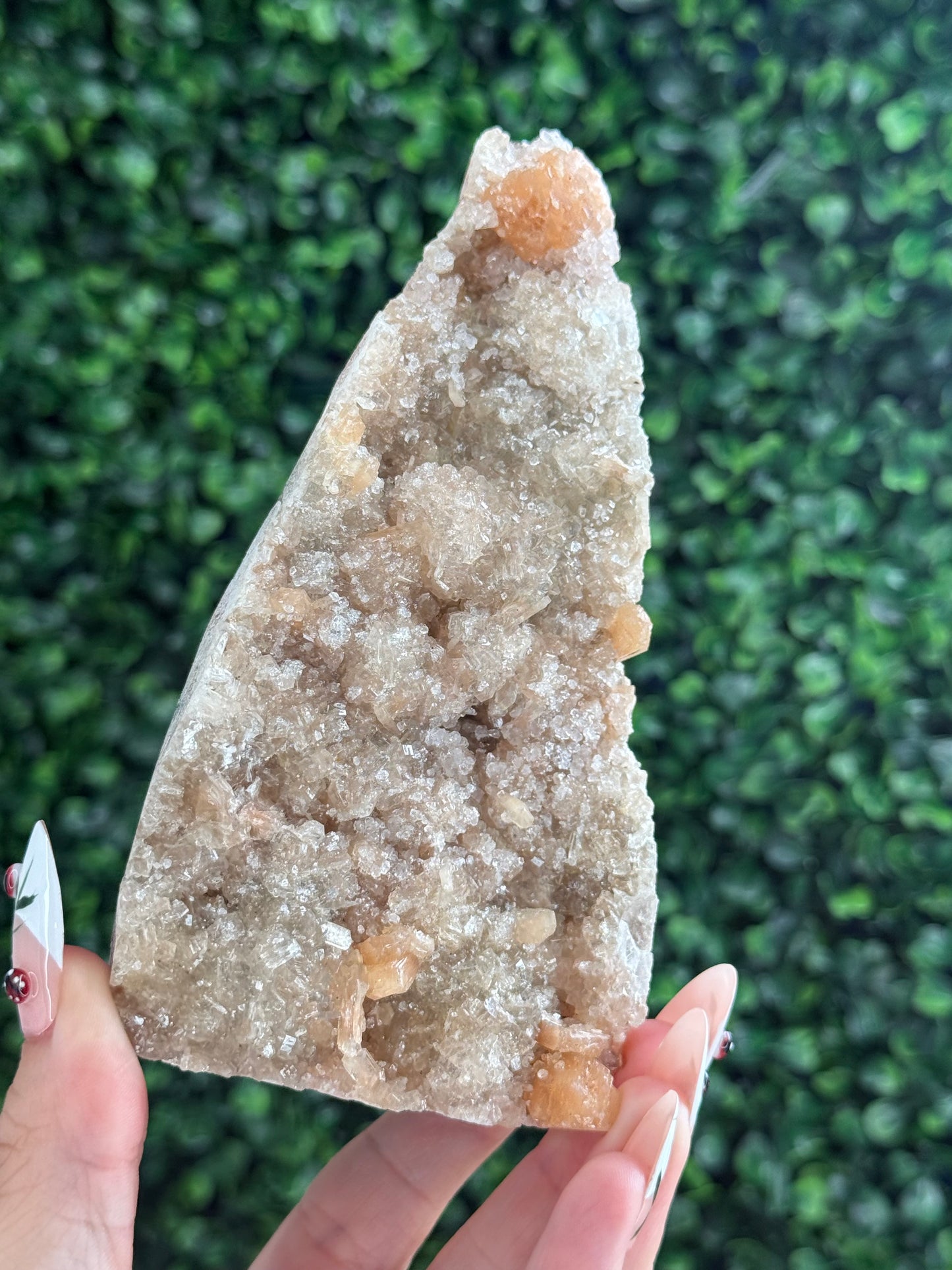 Peach Stilbite with Heulandite crystal Specimen 327g