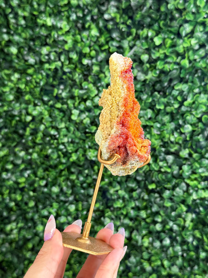 Zincite Specimen from West Java with Custom Stand - 246g