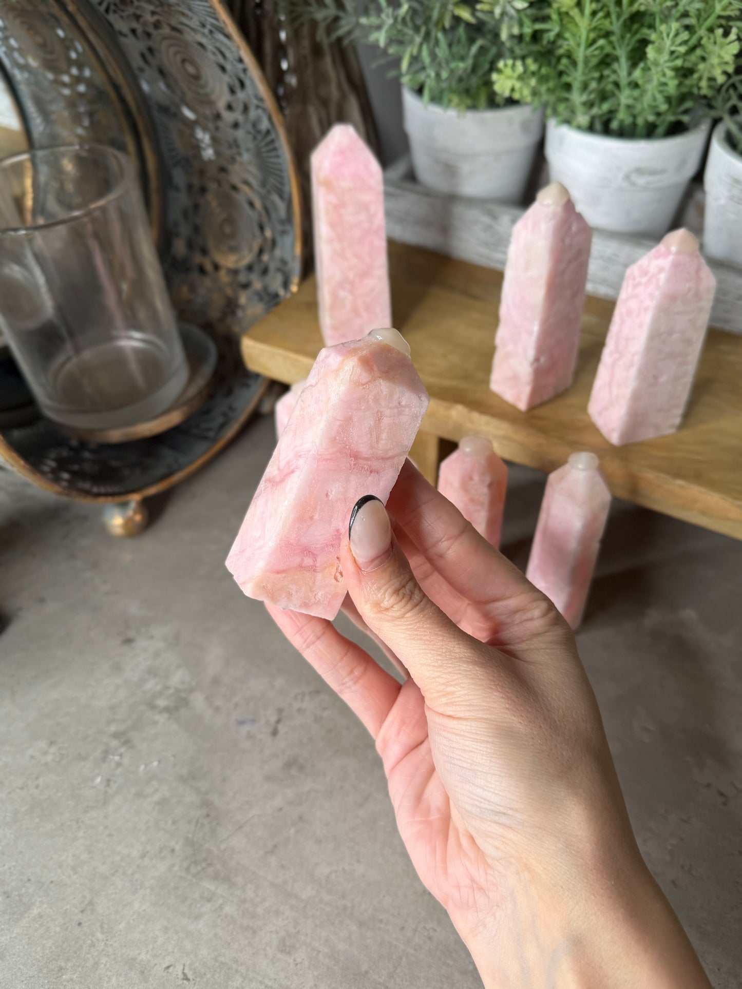 Pink Hemimorphite Towers