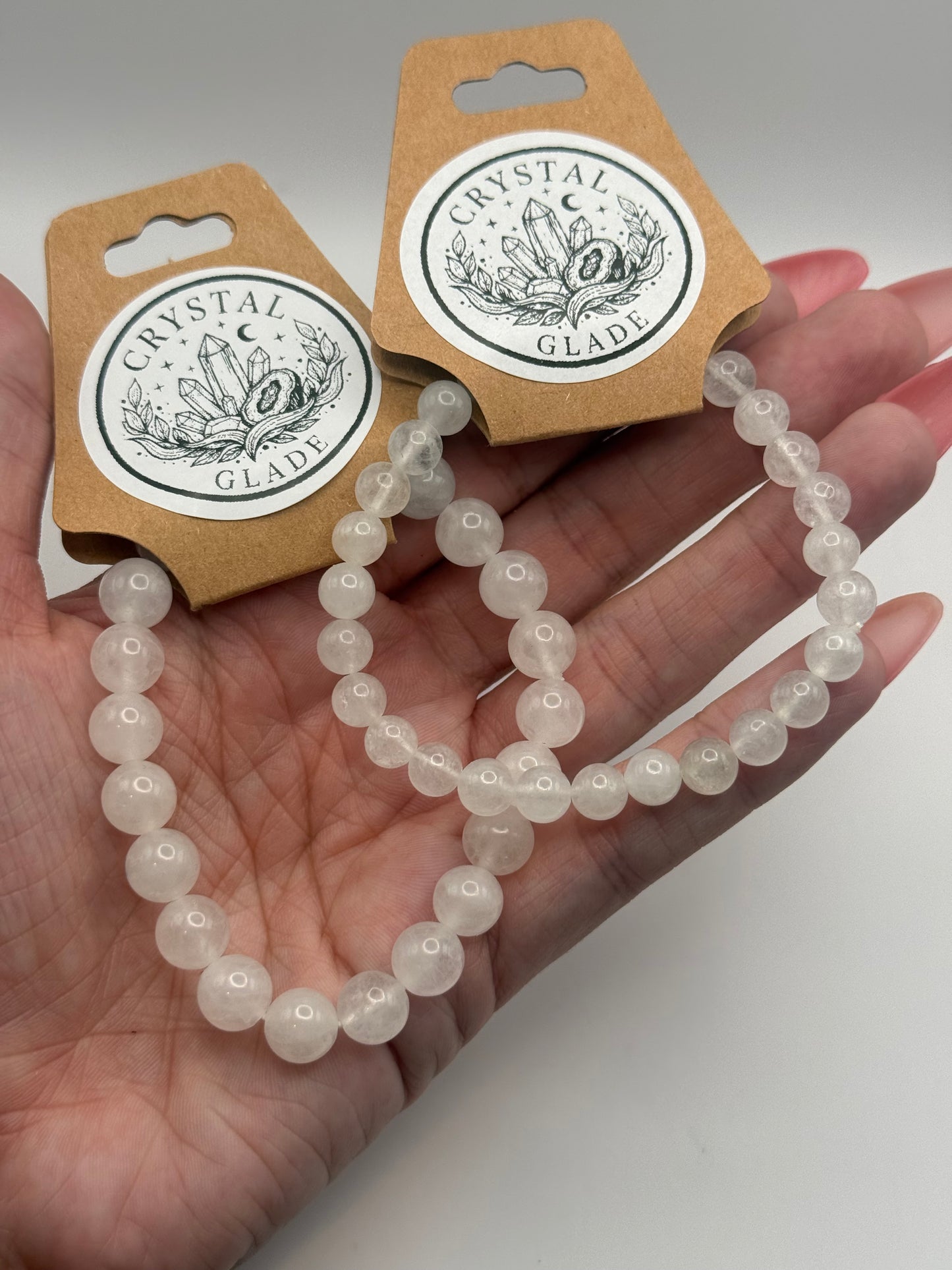 Clear Quartz Crystal Bracelets 6mm - 8mm