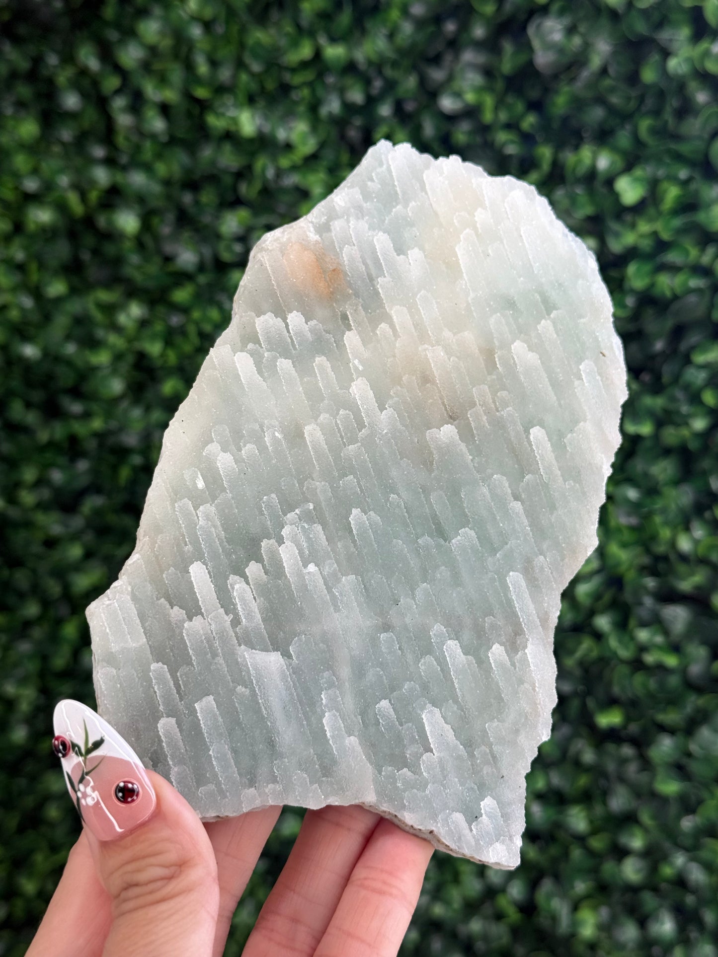 Blue Chalcedony Crystal Specimen from India 242g