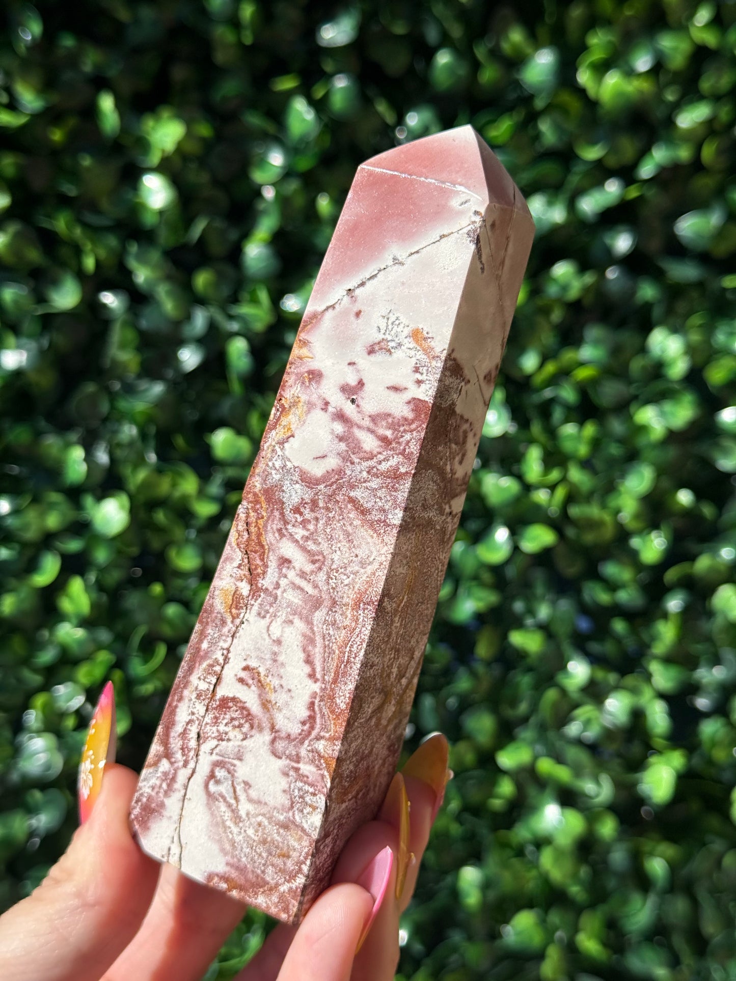 Pink Picture Jasper Crystal Towers - Indonesia