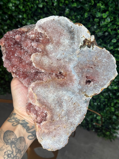 3.5kg XL Pink Amethyst Geode Butterfly Winds Crystal Carving - Brazil