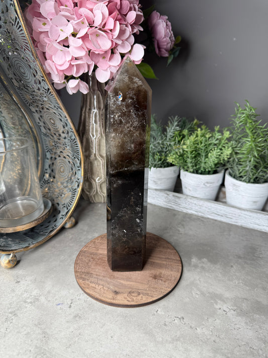 Large Smokey Quartz Tower - imperfect