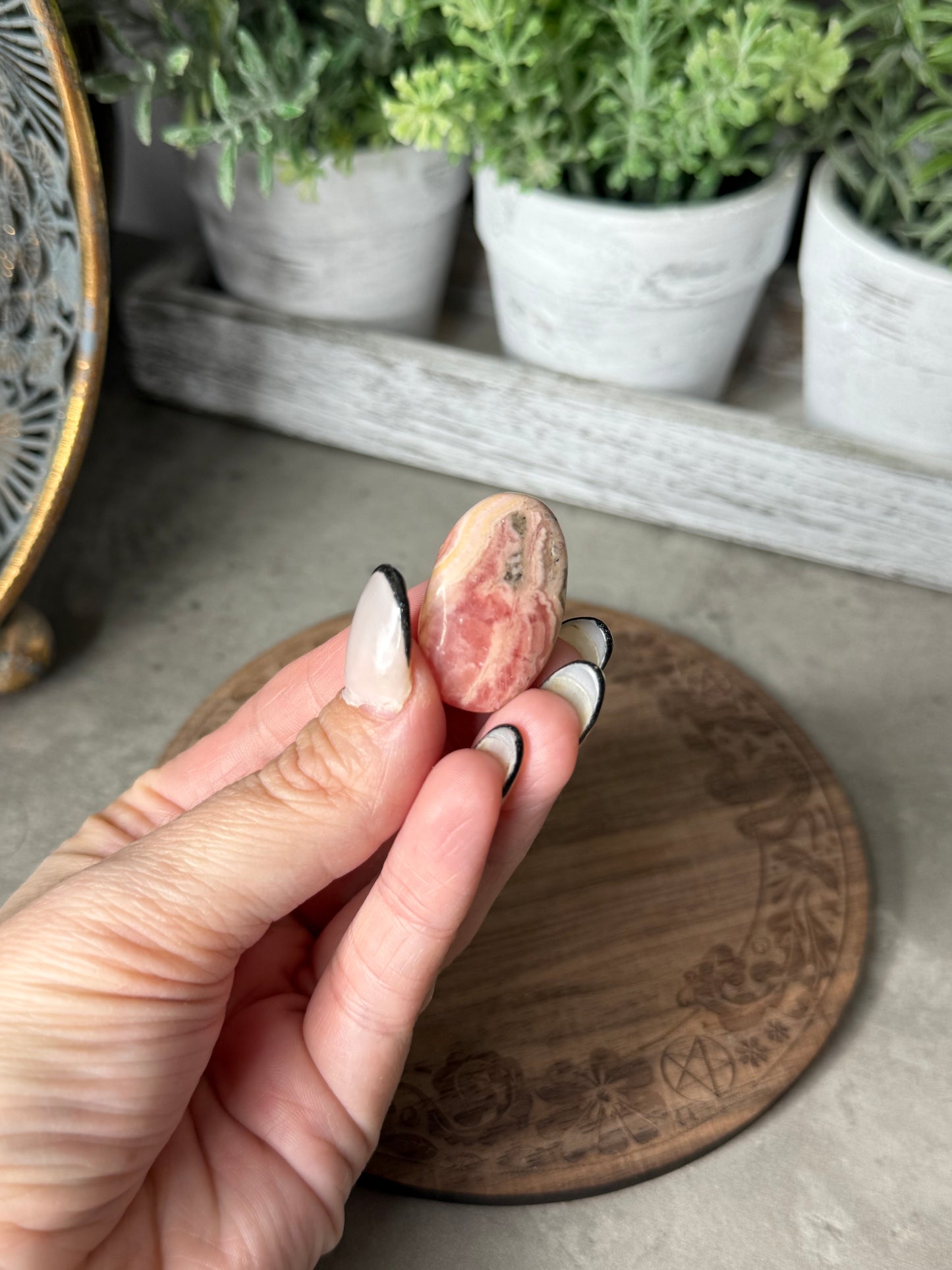 Rhodochrosite Hearts and Palms